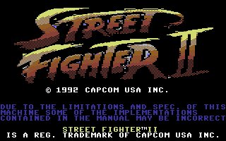 Street Fighter [KIXX Disc Version] screenshot 3 for Commodore 64